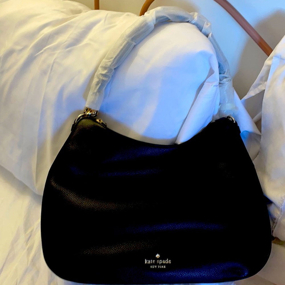 Black Kate Spade Medium Shoulder bag with crossbody strap . Never worn w/tags